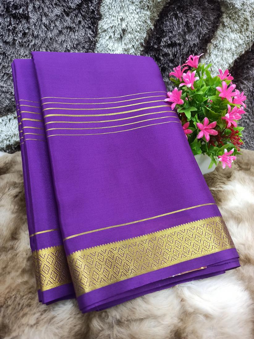 Pure Mysore Silk Saree ( 60 Grams )