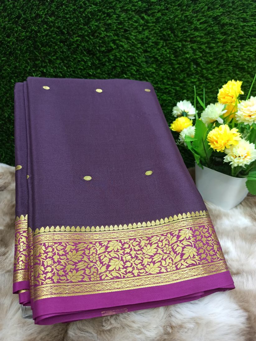 Pure Mysore Silk Saree( 60 grams )