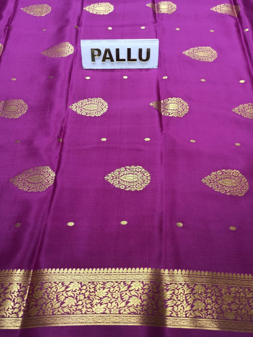 Pure Mysore Silk Saree( 60 grams )