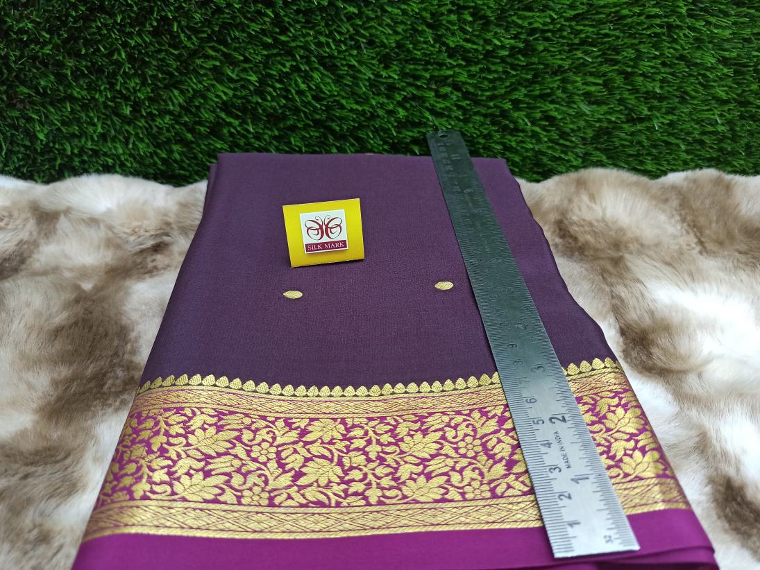 Pure Mysore Silk Saree( 60 grams )