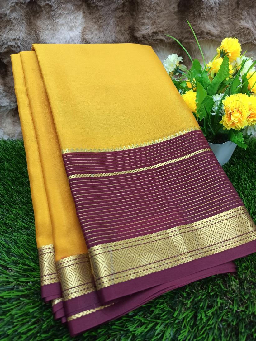 Pure Mysore Silk Saree( 60Grams )