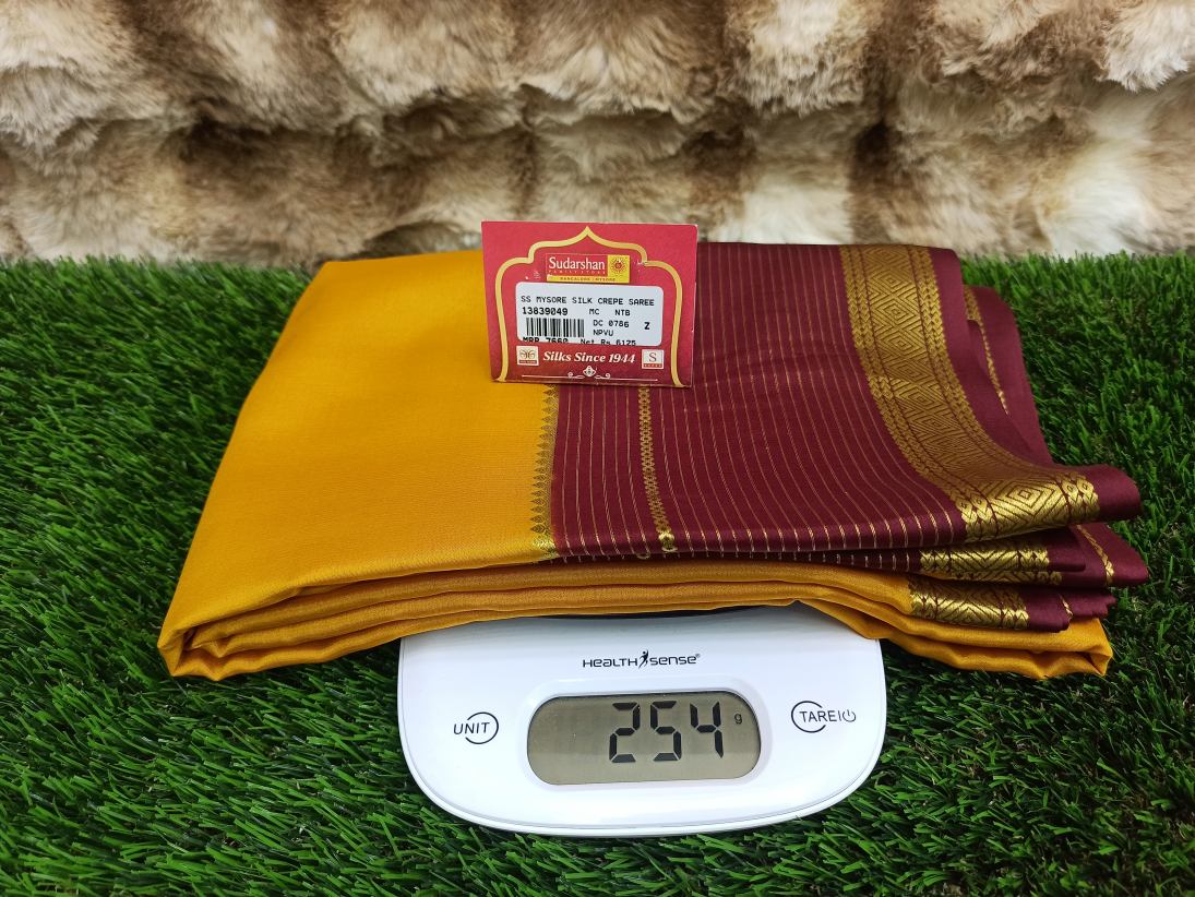 Pure Mysore Silk Saree( 60Grams )