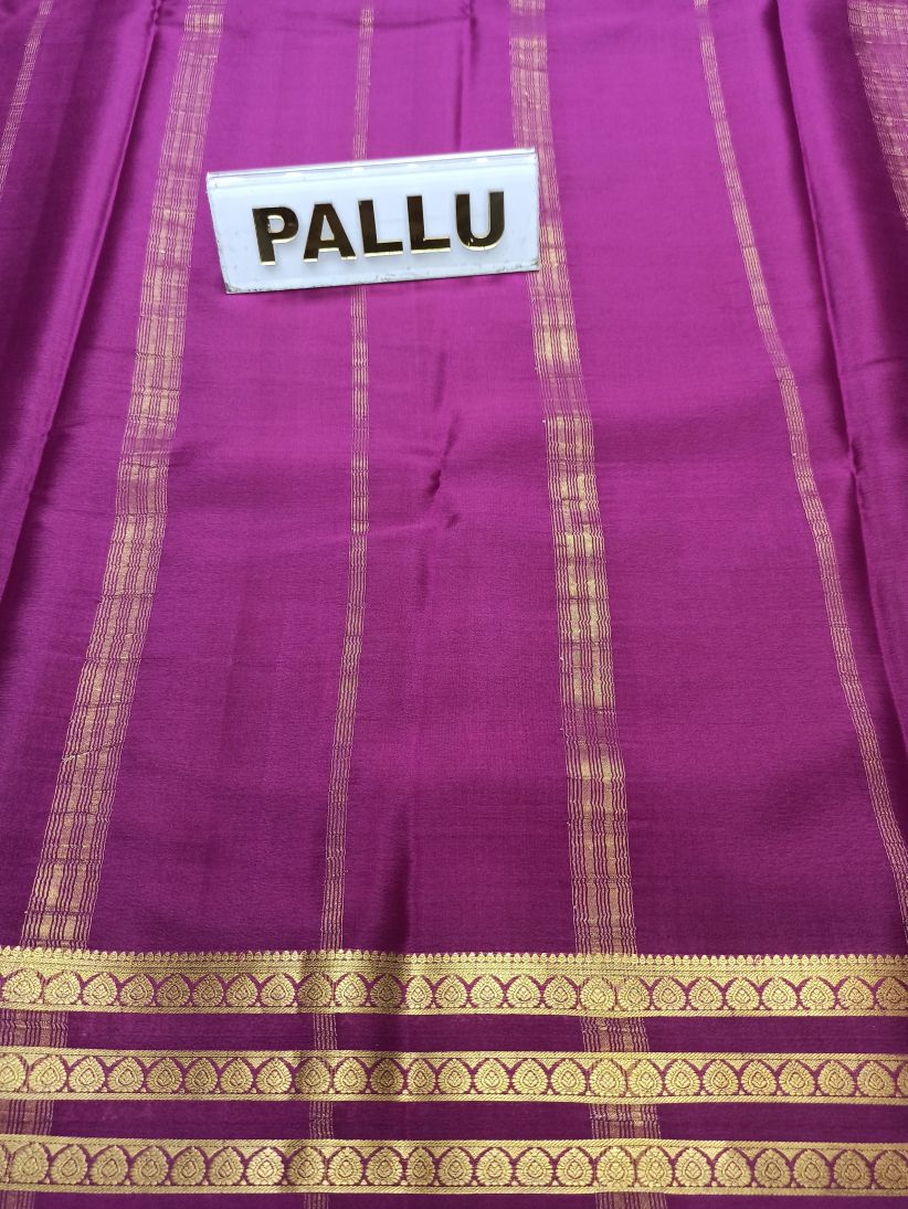 Pure Mysore Silk Saree( 60 Grams )