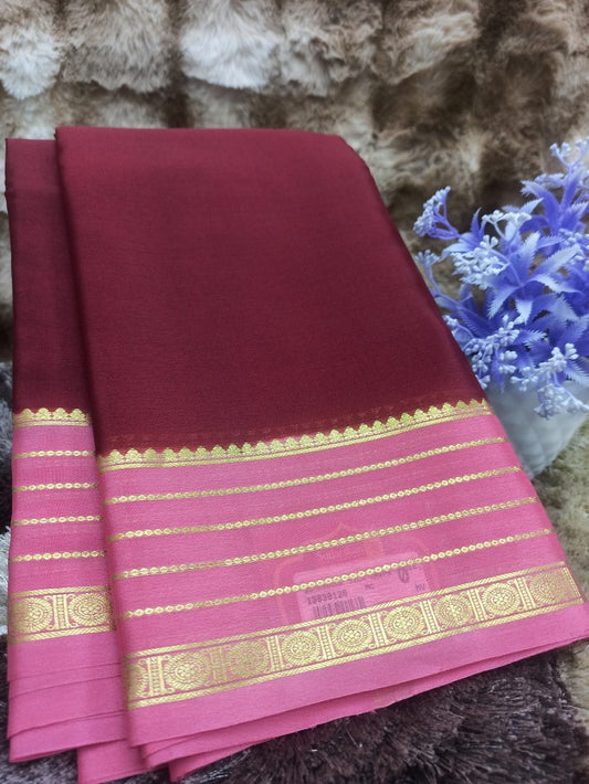 Pure Mysore Silk Saree( 60 Grams )