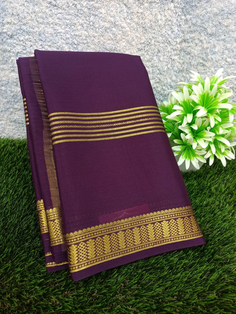 Pure Mysore Silk Saree ( 60 Grams )