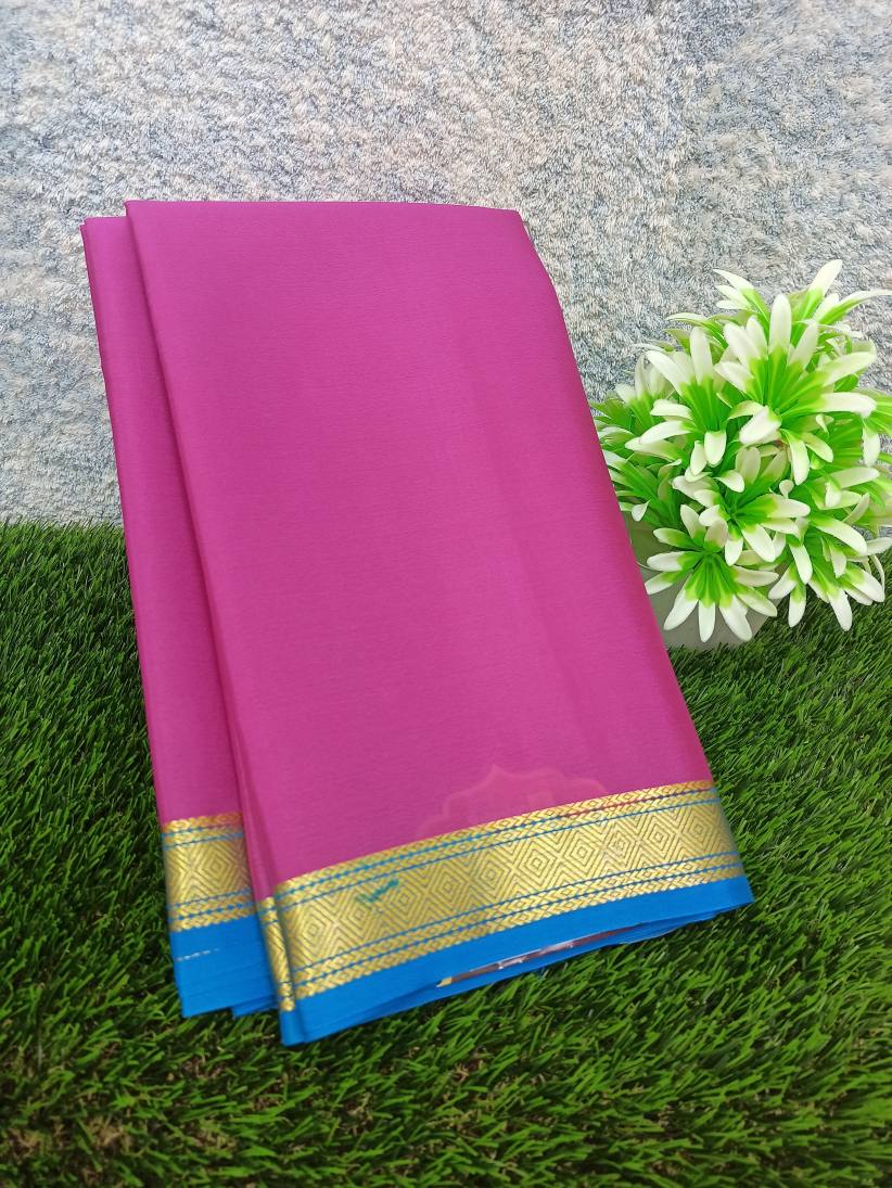 Pure Mysore Silk Saree ( 60 Grams )