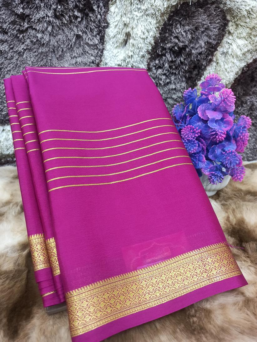 Pure Mysore Silk Saree ( 60 Grams )