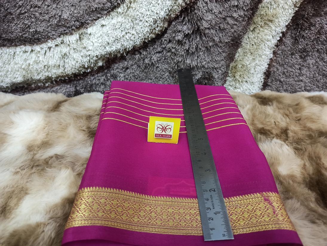 Pure Mysore Silk Saree ( 60 Grams )