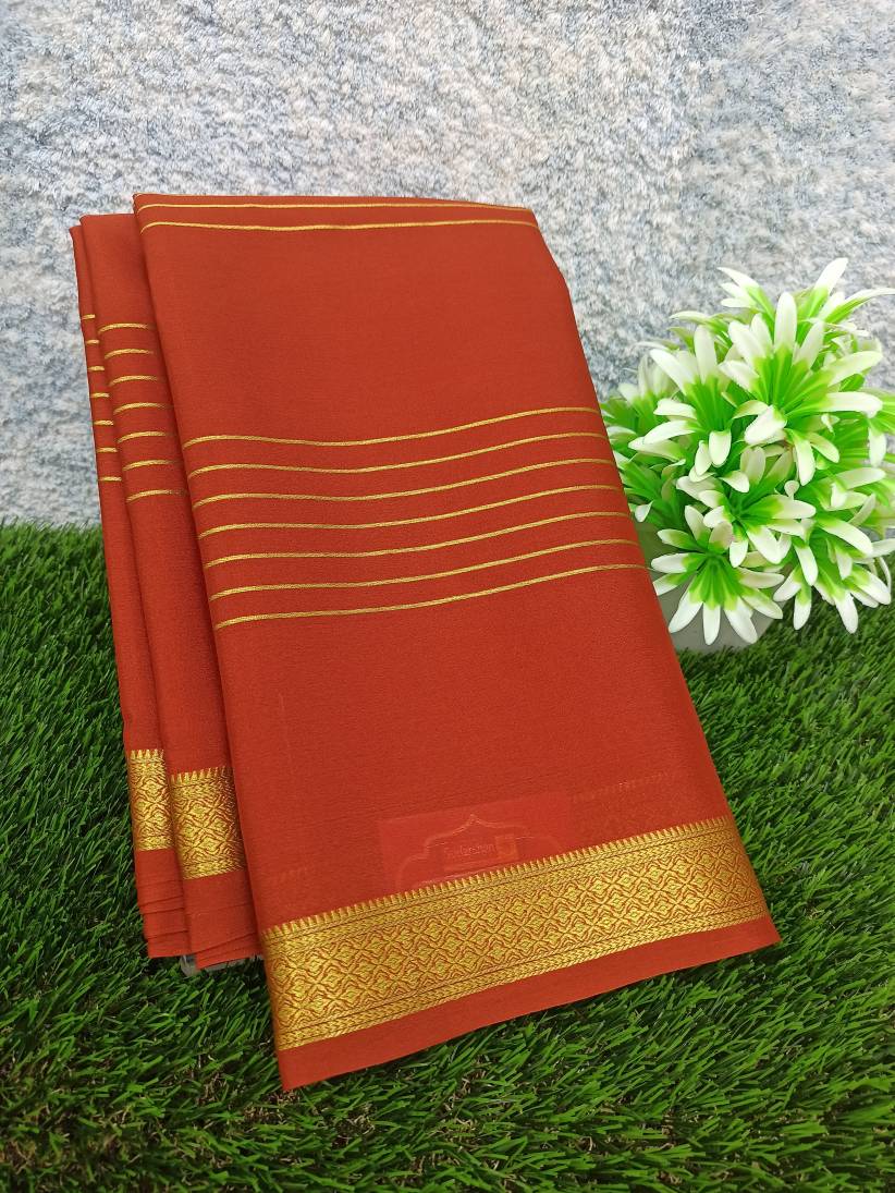 Pure Mysore Silk Saree ( 60 Grams )