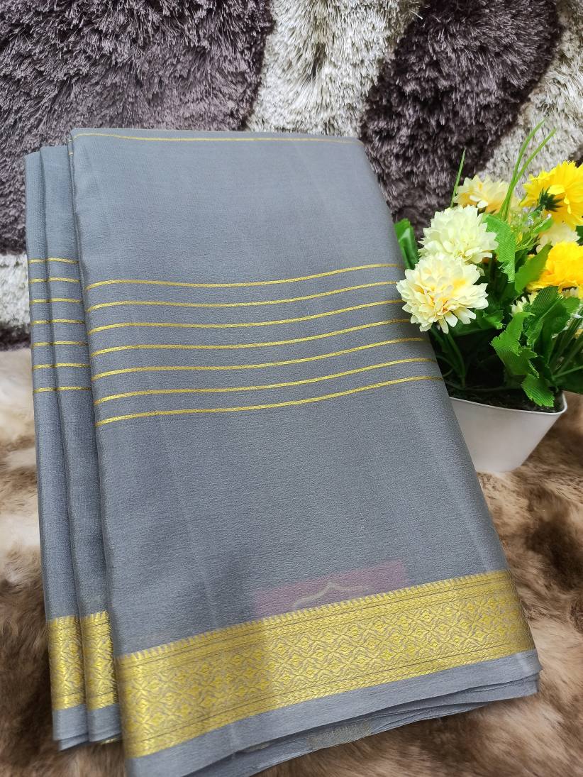 Pure Mysore Silk Saree ( 60 Grams )