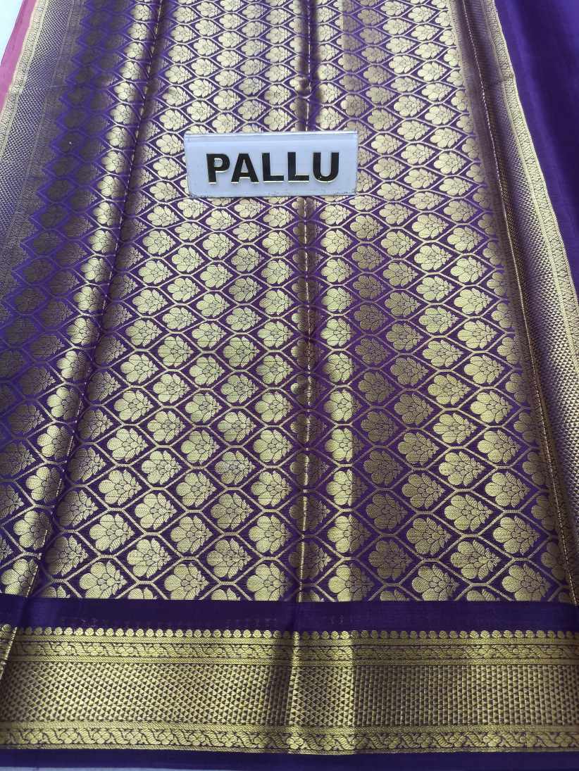 Pure Mysore Silk Saree( 60 Grams )