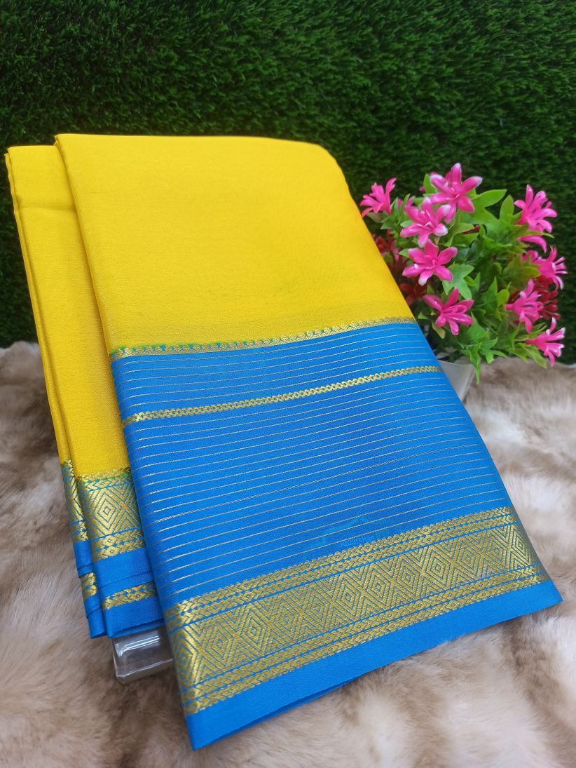 Pure Mysore Silk Saree( 60 Grams )