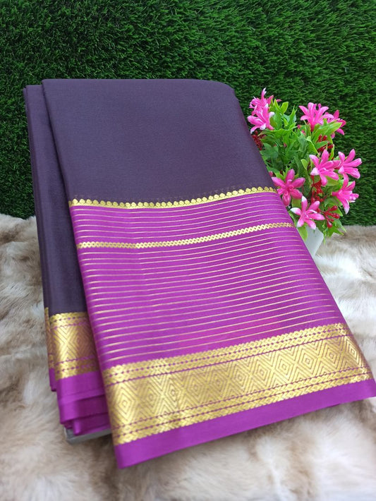 Pure Mysore Silk Saree( 60 Grams )