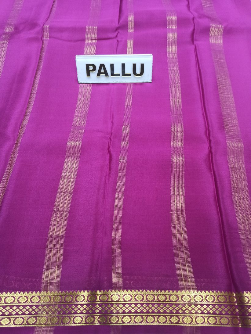 Pure Mysore Silk Saree( 60 Grams )