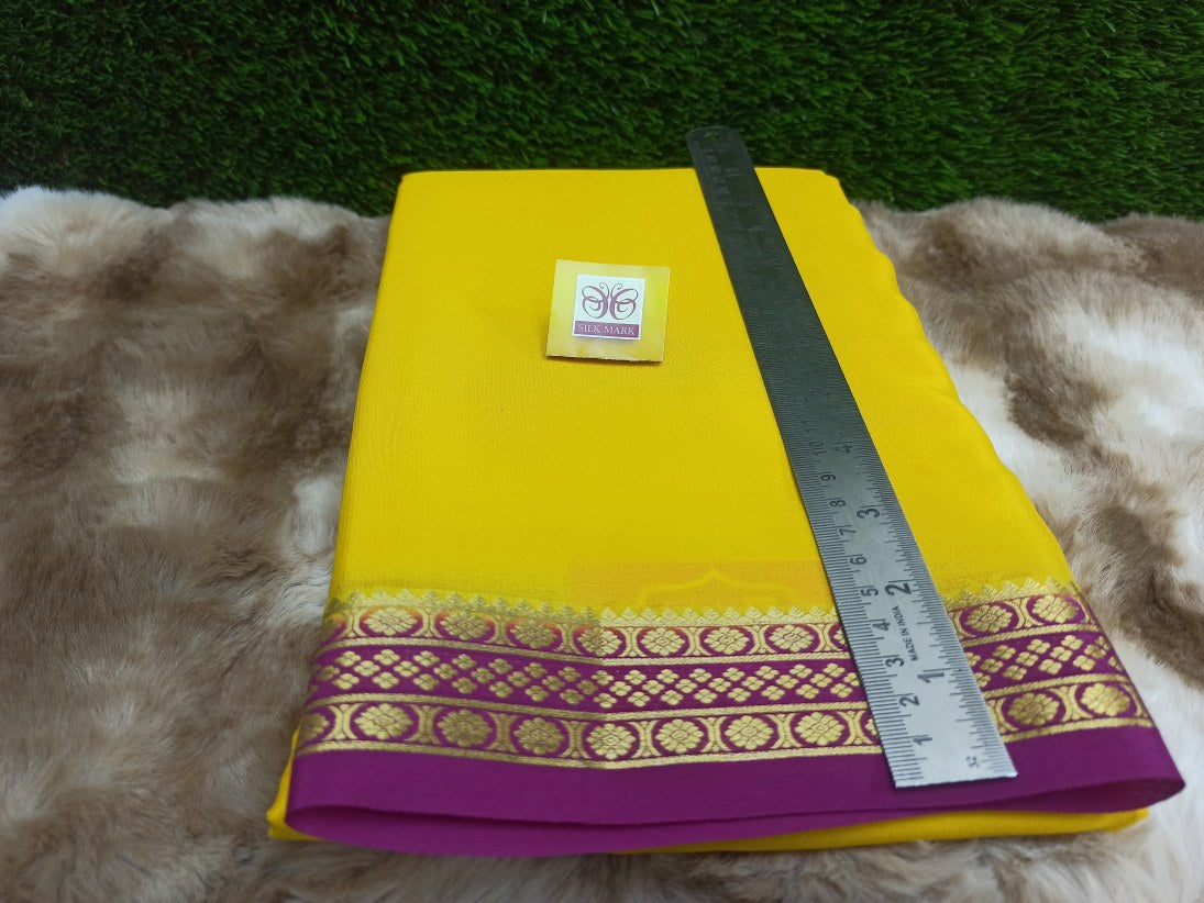 Pure Mysore Silk Saree( 60 Grams )