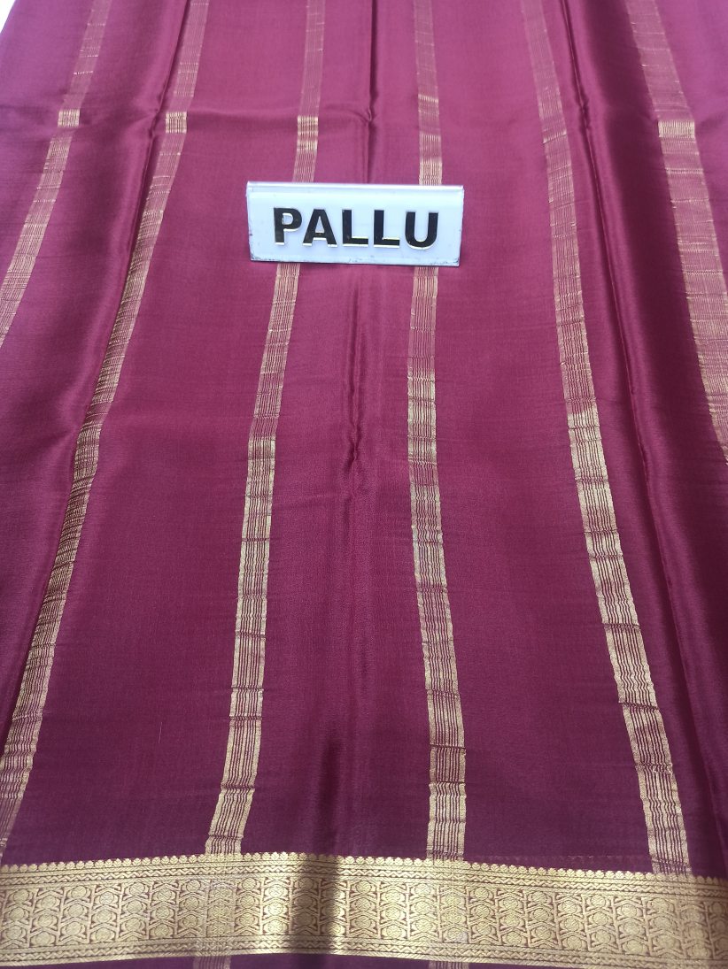 Pure Mysore Silk Saree(60 Grams)