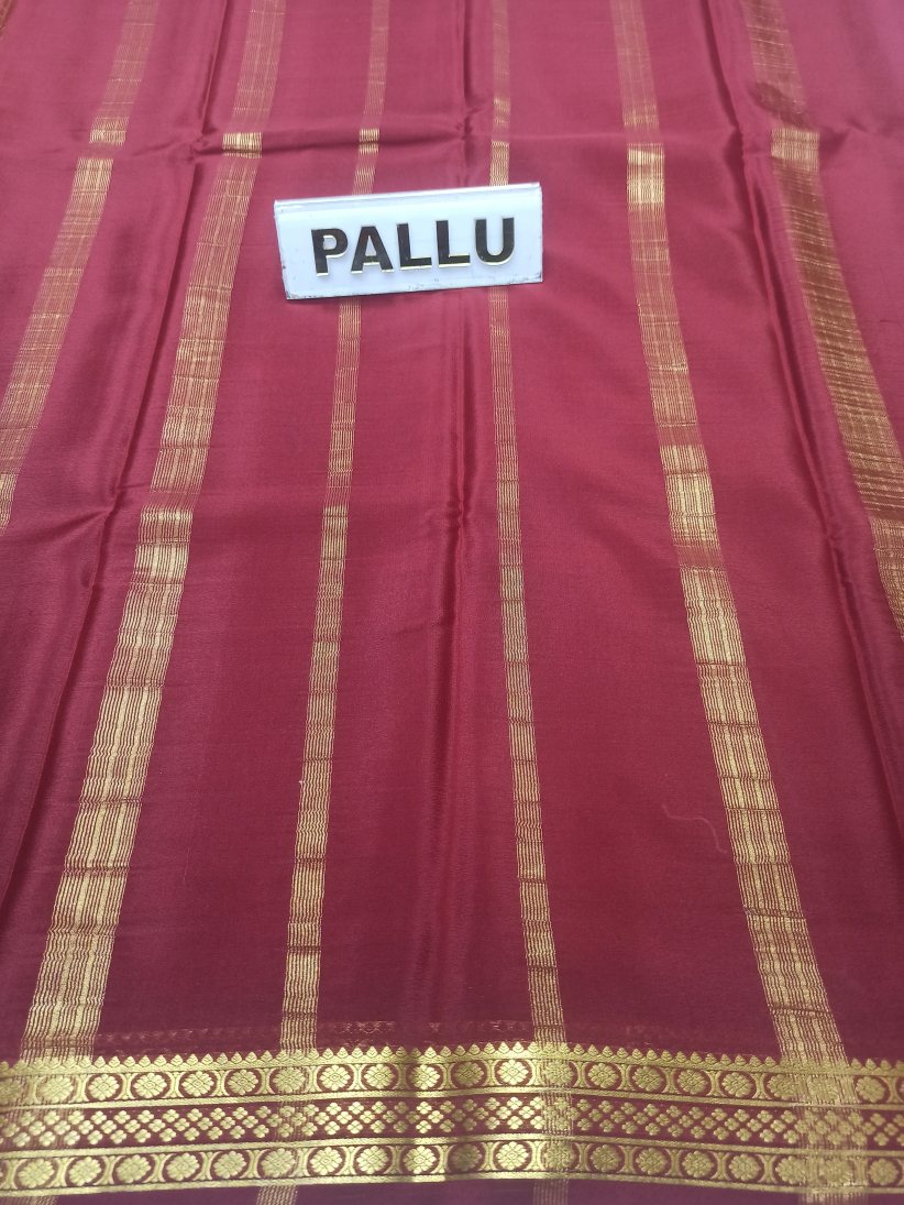 Pure Mysore Silk Saree(60 Grams)