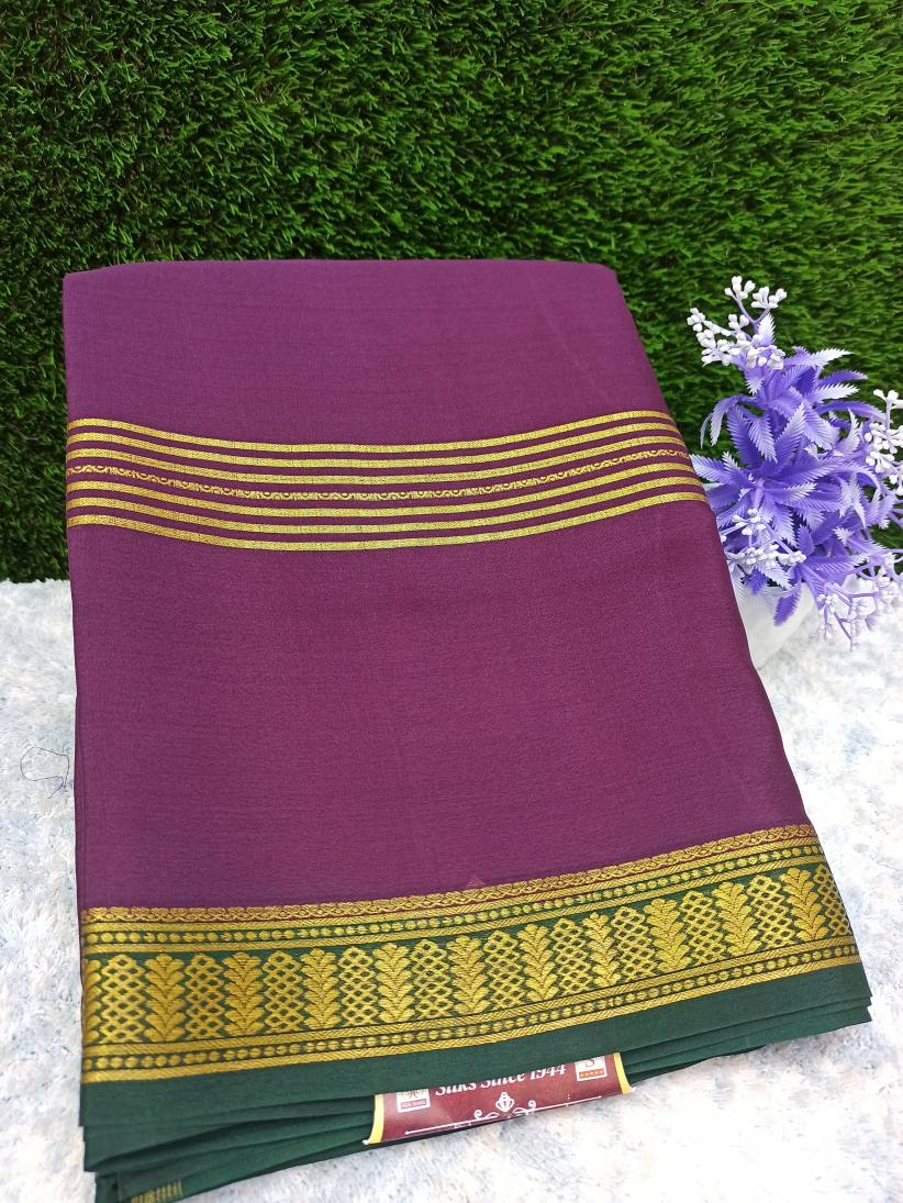 Pure Mysore Silk Saree ( 60 Grams)