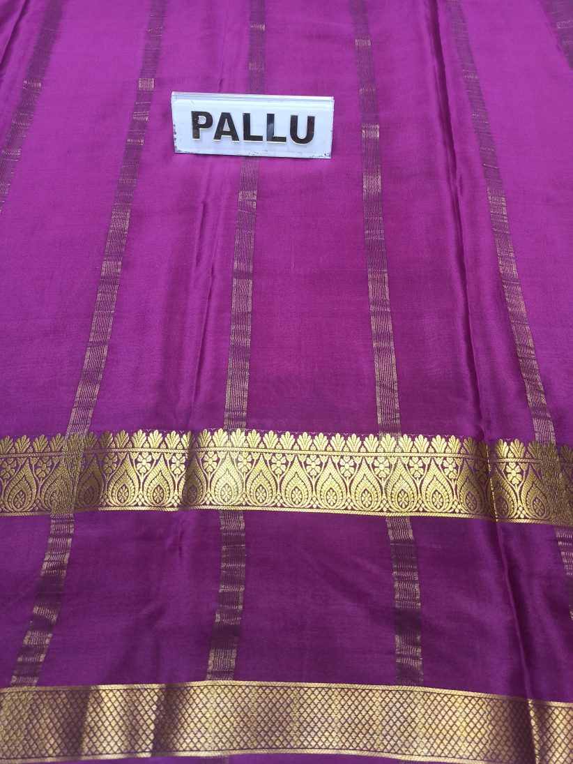 Pure Mysore Silk Saree ( 60 Grams )