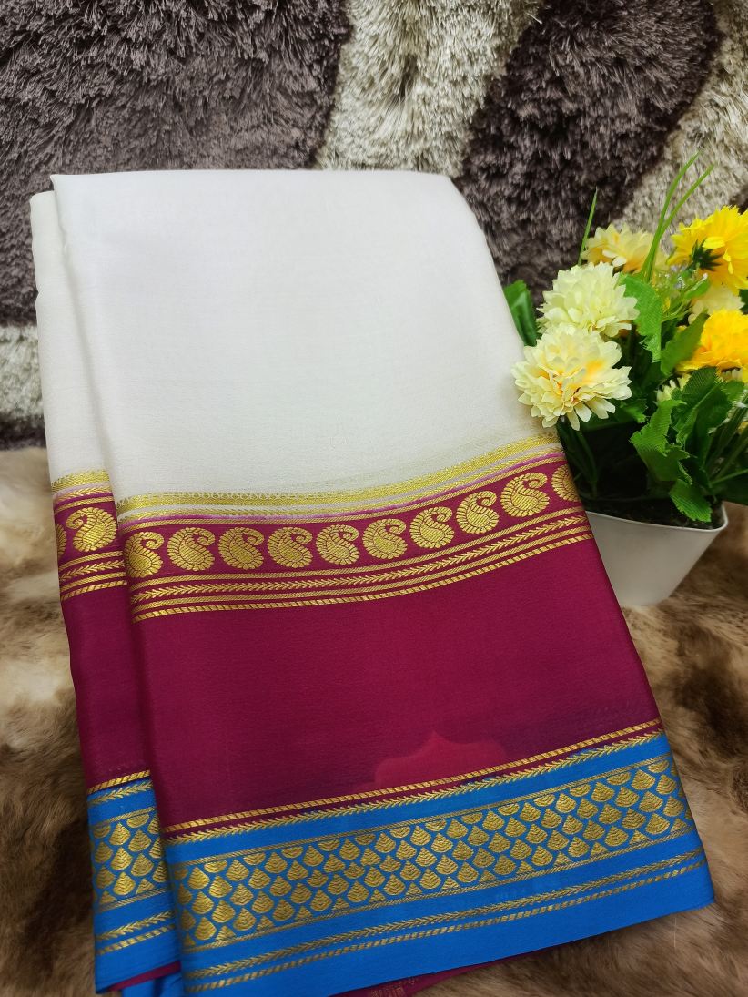 Pure Mysore Silk Saree ( 60 Grams )