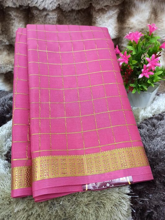 Pure Mysore Silk Saree( 60 Grams)