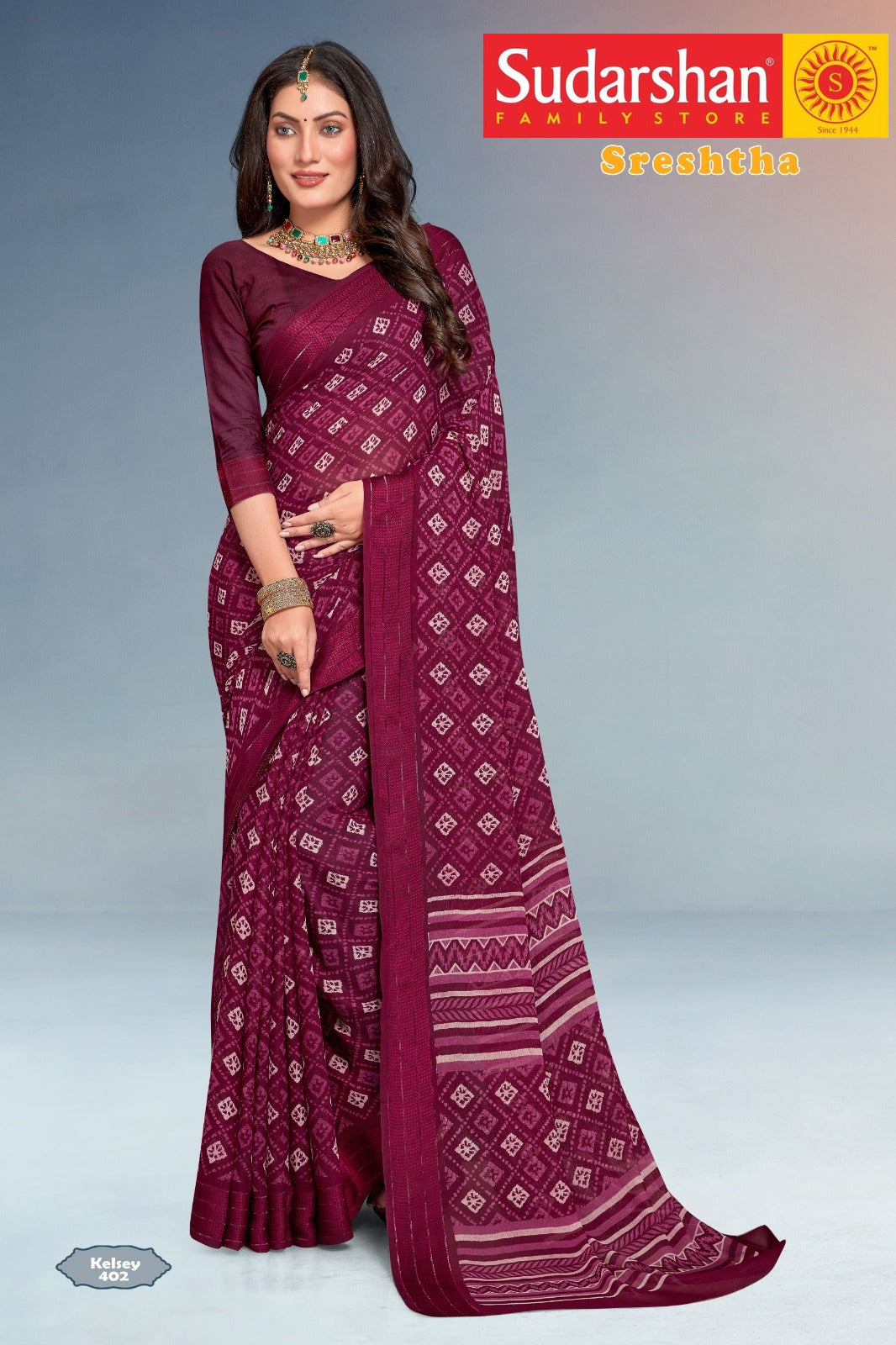 Synthetic Printed Saree, for Easy Wash, Anti-Wrinkle, Shrink-Resistant, Age  Group : Adults at Rs 305 / Piece in Surat