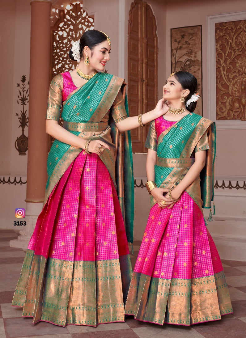 ReadyMade Art Silk Lehenga With Silk Duppatta