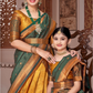 ReadyMade Art Silk Lehenga With Silk Duppatta ( Mother and Daughter )