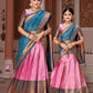 ReadyMade Art Silk Lehenga With Silk Duppatta ( Mother and Daughter )