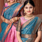 ReadyMade Art Silk Lehenga With Silk Duppatta ( Mother and Daughter )