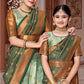 ReadyMade Art Silk Lehenga With Silk Duppatta ( Mother and Daughter )