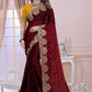 Embroidery Work Saree