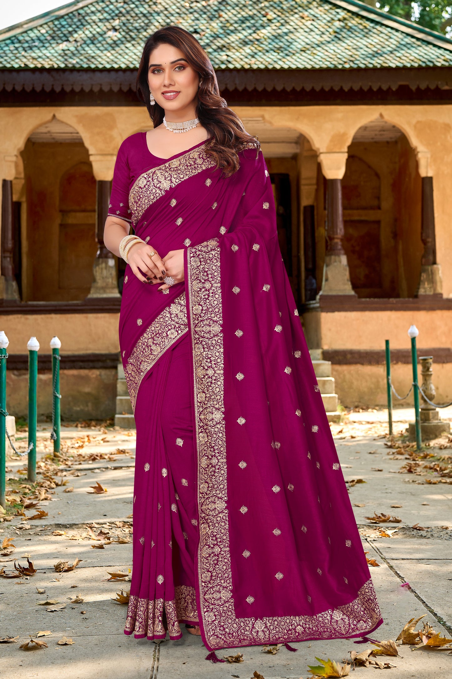 Catalog Designer Embroidery Work Saree