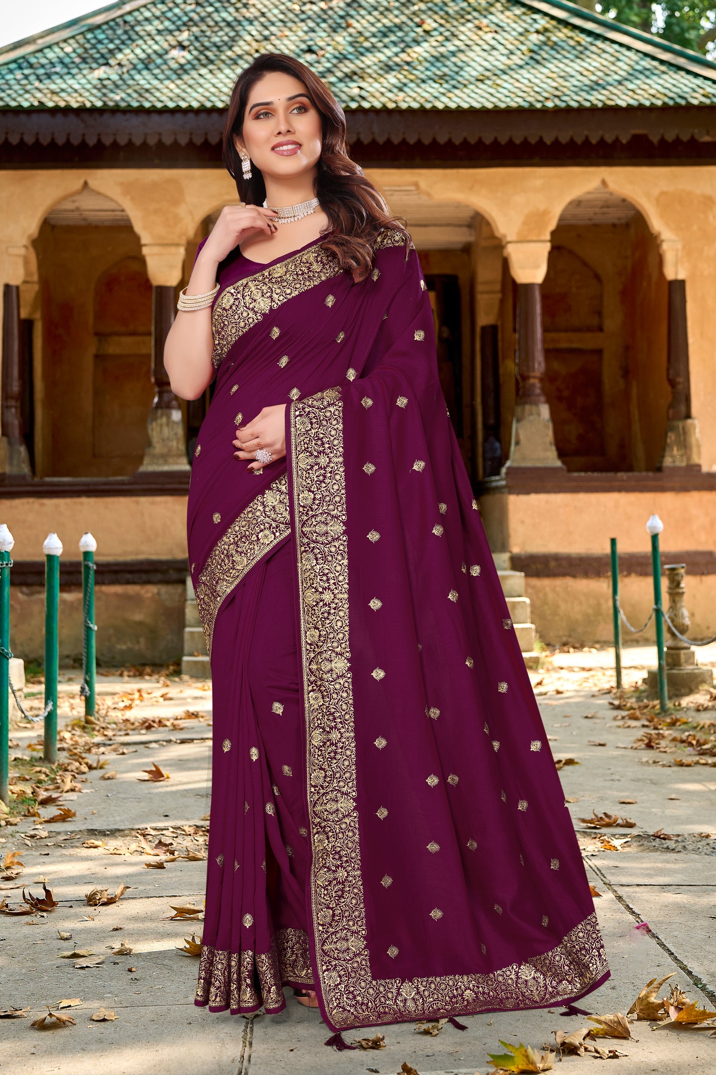 Catalog Designer Embroidery Work Saree