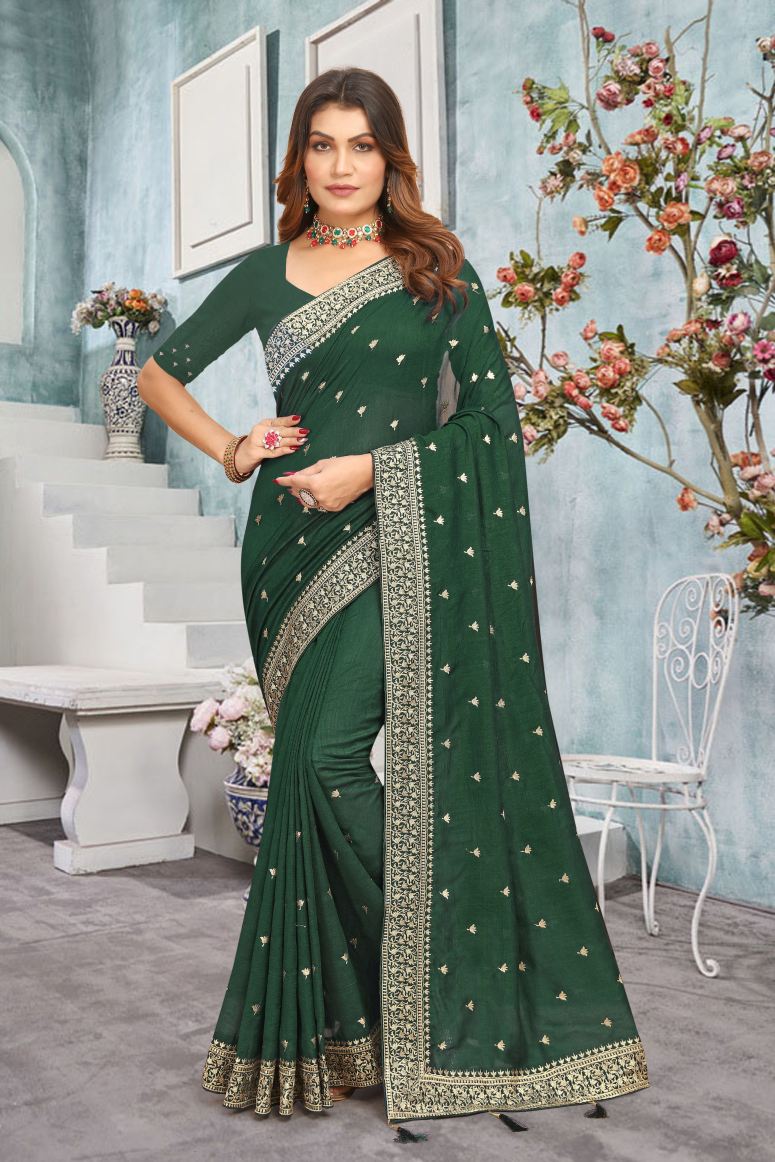 Catalog Designer Embroidery Work Saree