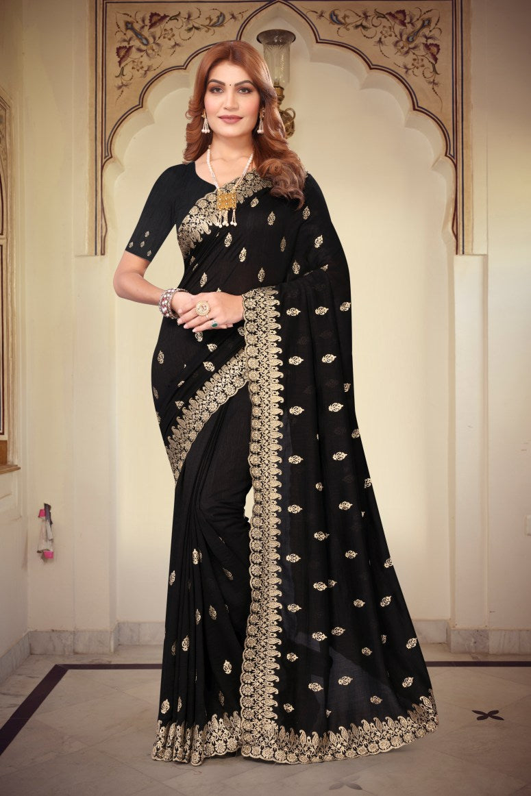 Catalog Designer Embroidery Work Saree