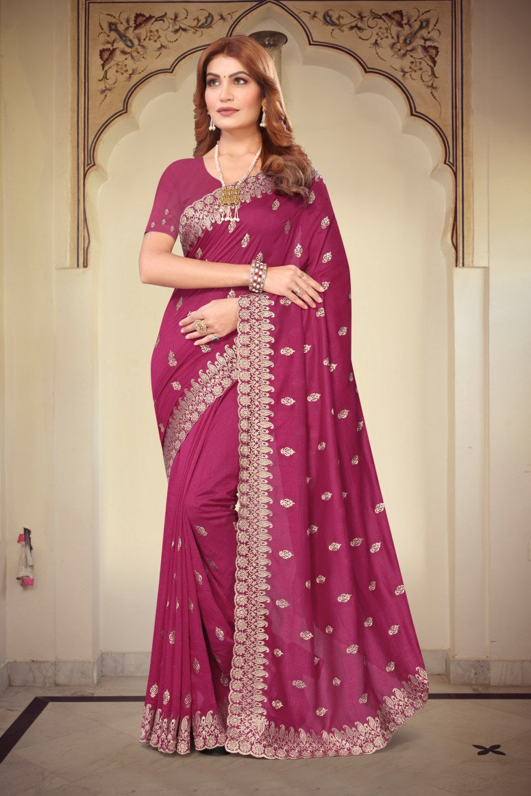 Catalog Designer Embroidery Work Saree