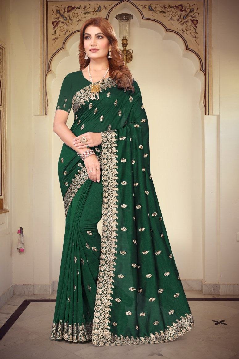 Catalog Designer Embroidery Work Saree