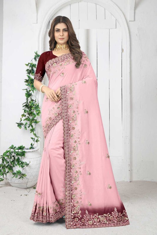 Embroidery Work Saree