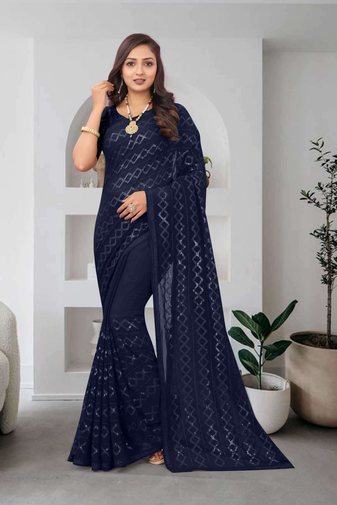 Georgette Silk Saree