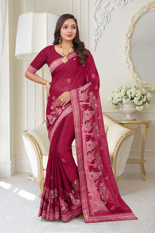 Georgette Silk Saree