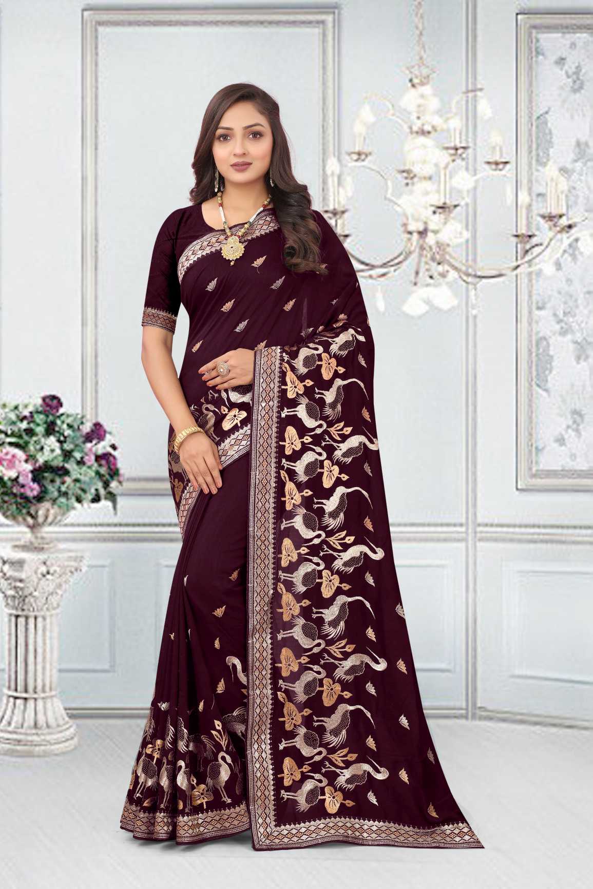 Georgette Silk Saree