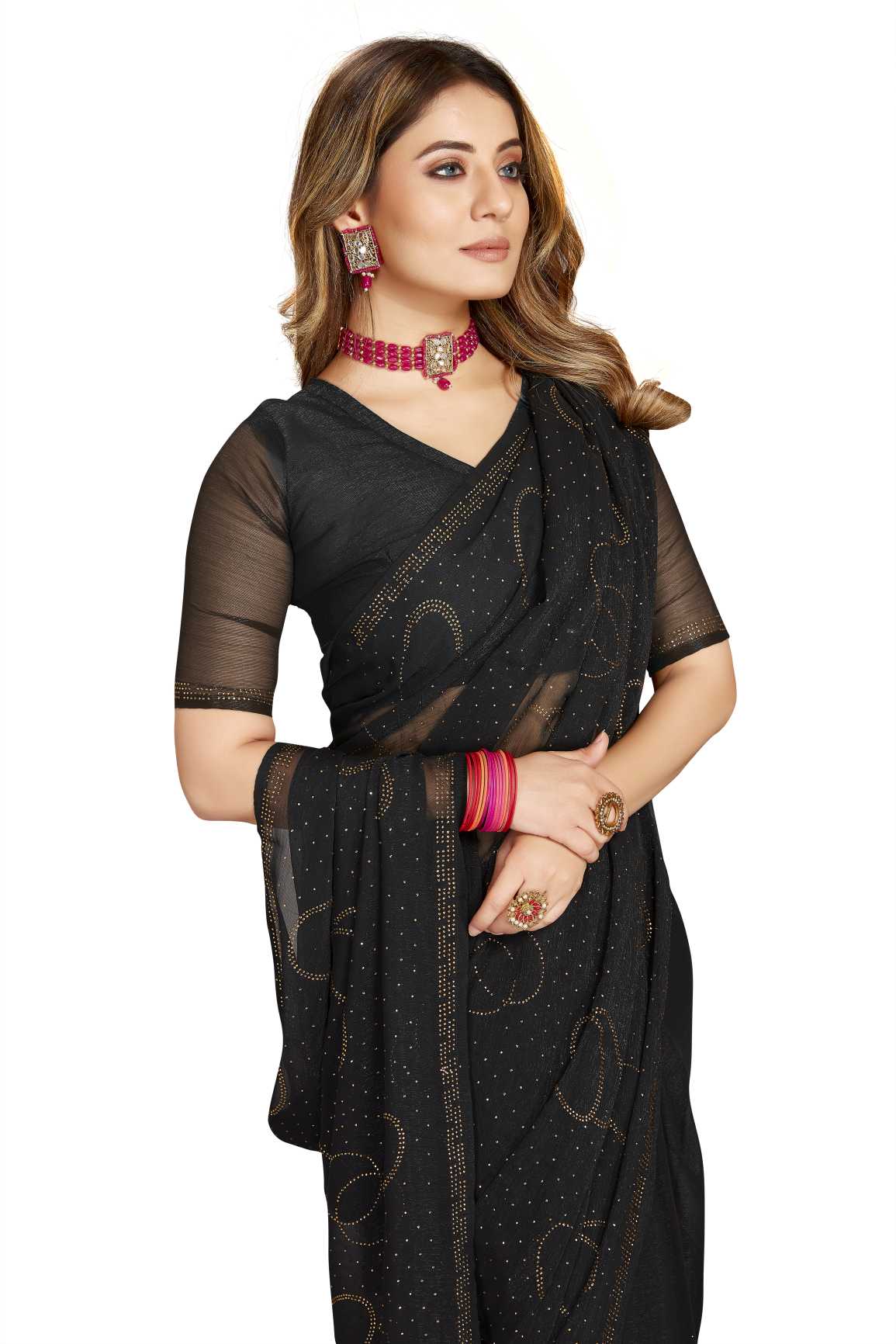 Georgette Silk saree