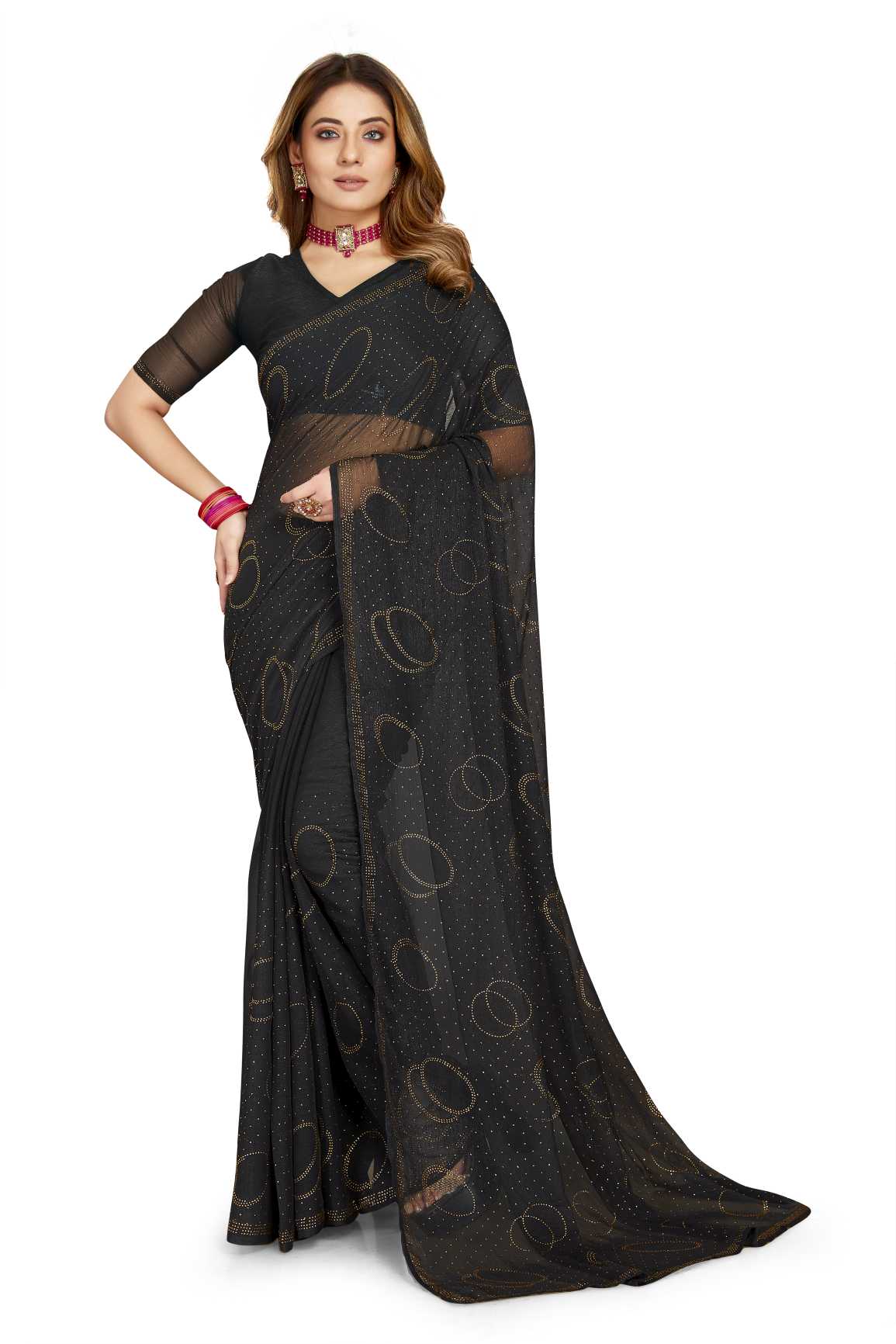 Georgette Silk saree