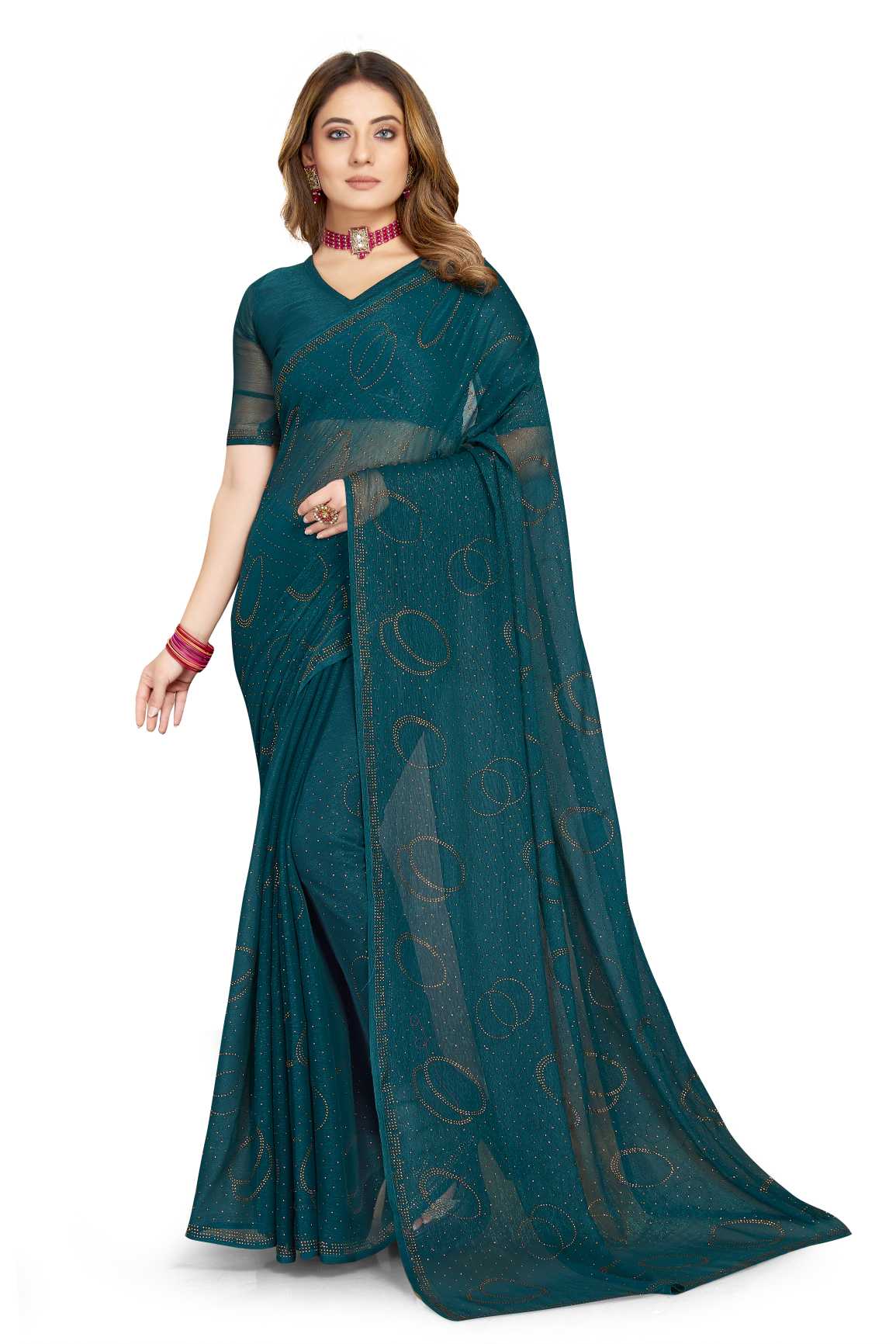 Georgette Silk saree