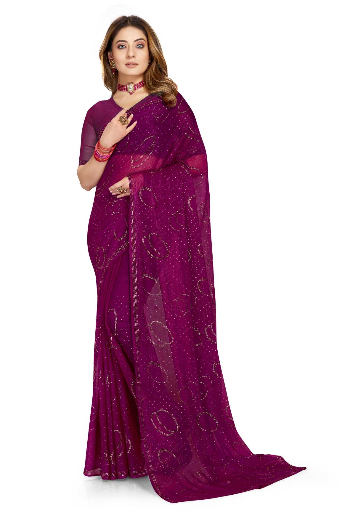 Georgette Silk saree