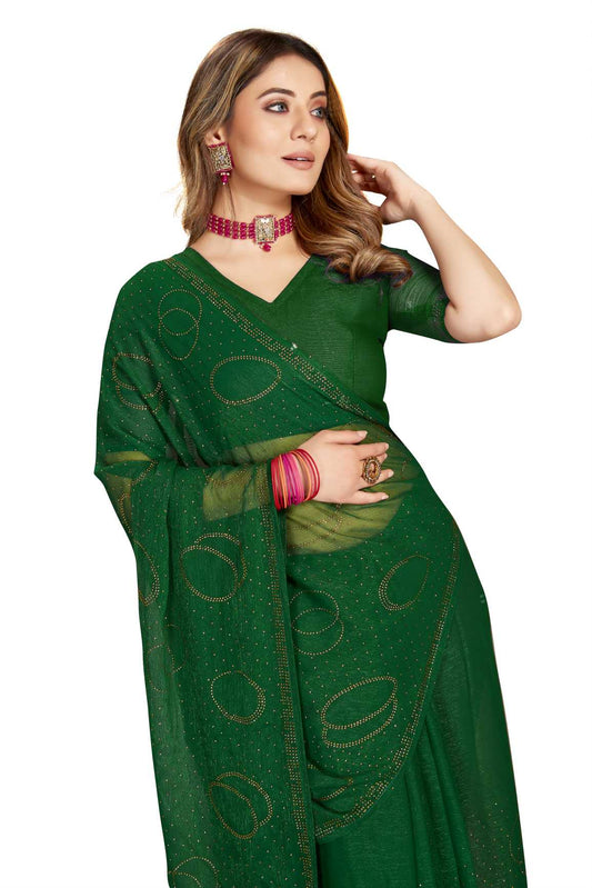 Georgette Silk saree