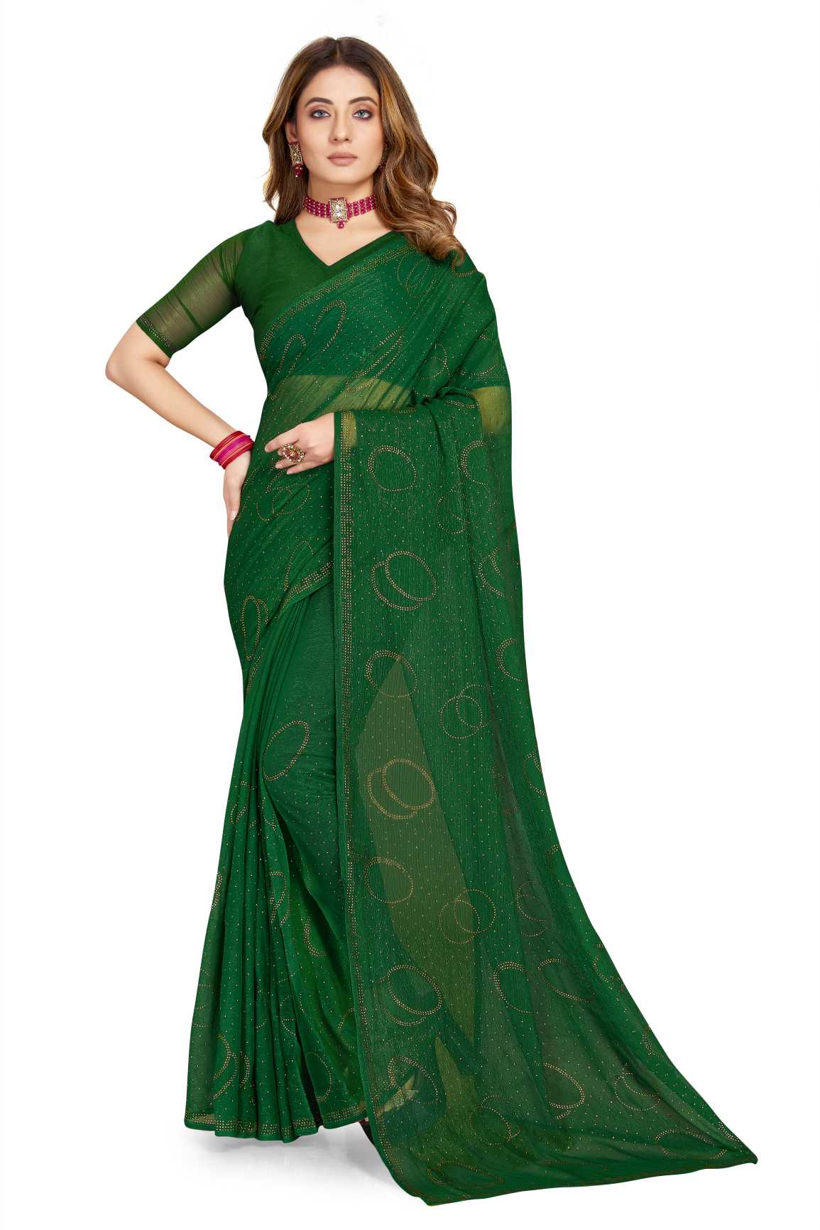 Georgette Silk saree