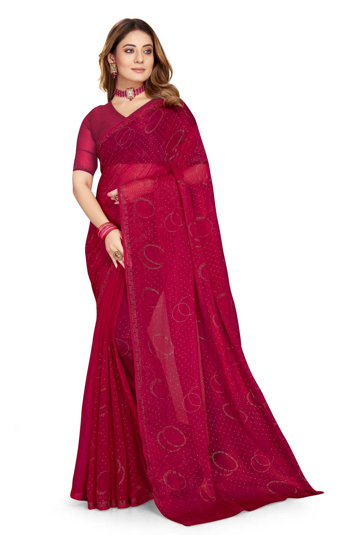 Georgette Silk saree