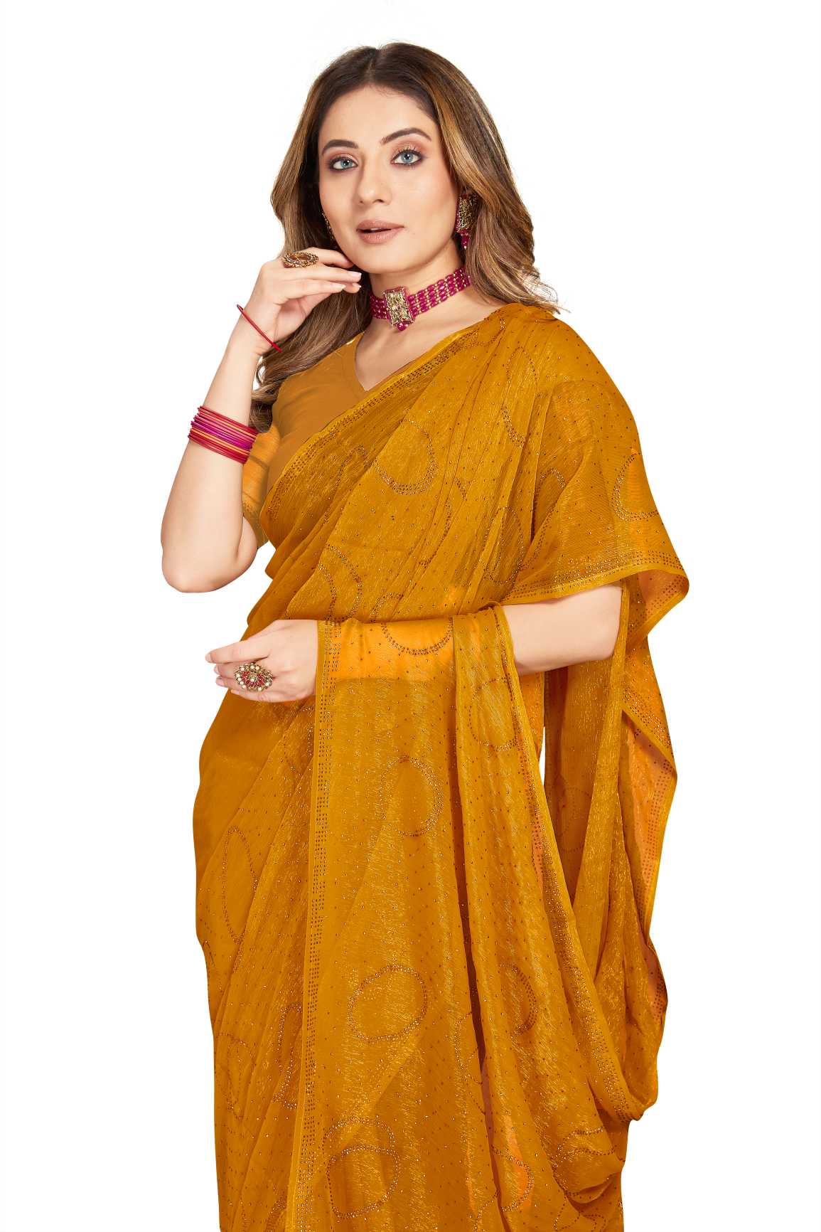 Georgette Silk saree